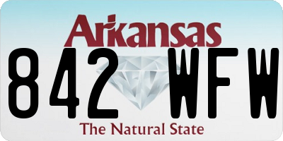 AR license plate 842WFW
