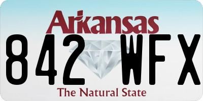 AR license plate 842WFX