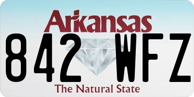 AR license plate 842WFZ