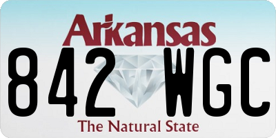 AR license plate 842WGC