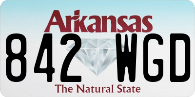 AR license plate 842WGD