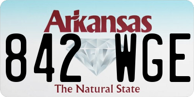 AR license plate 842WGE