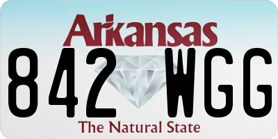 AR license plate 842WGG