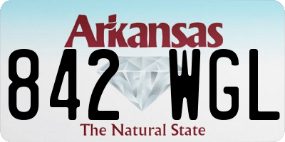 AR license plate 842WGL