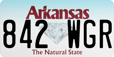 AR license plate 842WGR