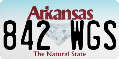 AR license plate 842WGS