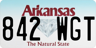 AR license plate 842WGT