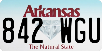 AR license plate 842WGU