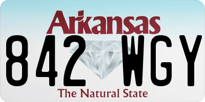 AR license plate 842WGY