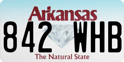 AR license plate 842WHB