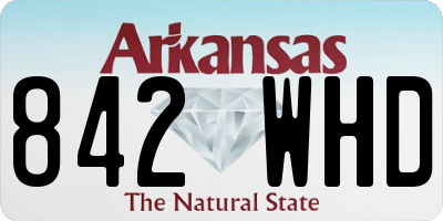 AR license plate 842WHD