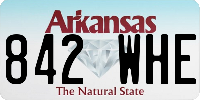AR license plate 842WHE