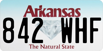 AR license plate 842WHF