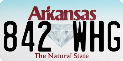 AR license plate 842WHG