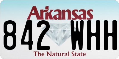 AR license plate 842WHH