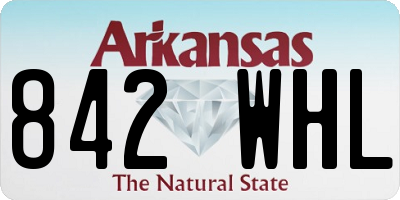 AR license plate 842WHL