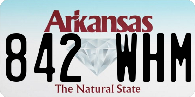 AR license plate 842WHM