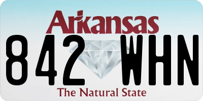 AR license plate 842WHN