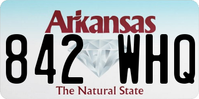AR license plate 842WHQ