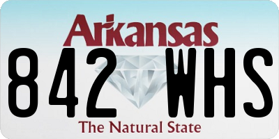 AR license plate 842WHS