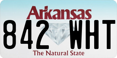 AR license plate 842WHT