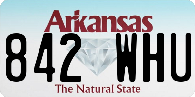 AR license plate 842WHU