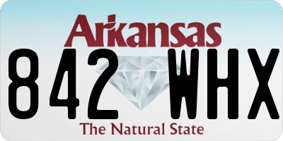 AR license plate 842WHX