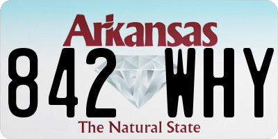 AR license plate 842WHY