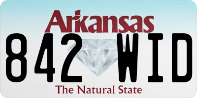 AR license plate 842WID