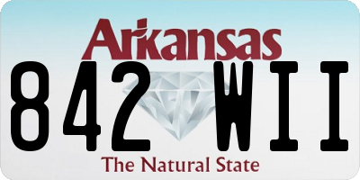 AR license plate 842WII