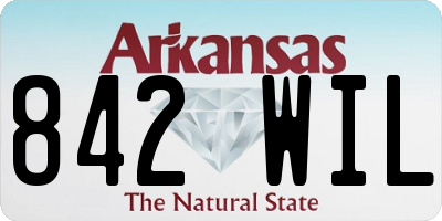 AR license plate 842WIL
