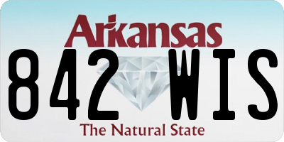 AR license plate 842WIS