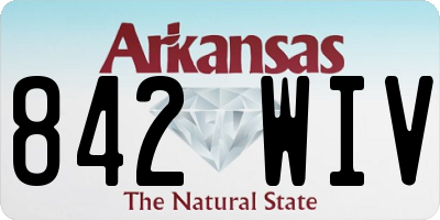 AR license plate 842WIV