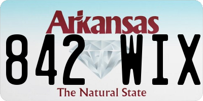 AR license plate 842WIX
