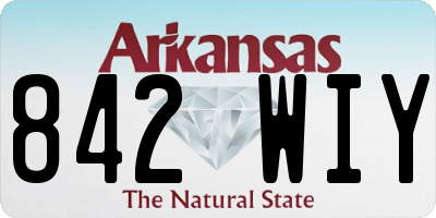 AR license plate 842WIY