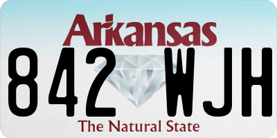 AR license plate 842WJH