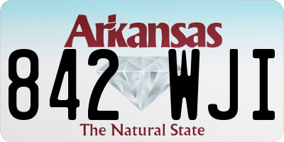 AR license plate 842WJI