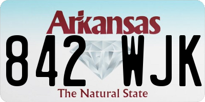 AR license plate 842WJK