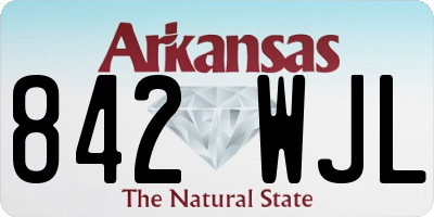 AR license plate 842WJL