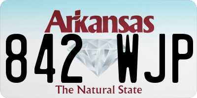 AR license plate 842WJP