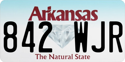 AR license plate 842WJR