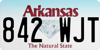 AR license plate 842WJT