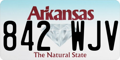 AR license plate 842WJV