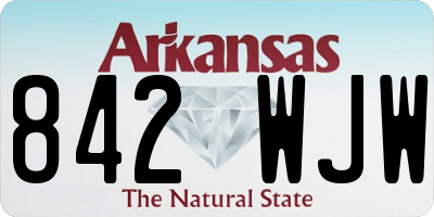 AR license plate 842WJW