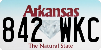 AR license plate 842WKC