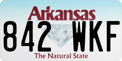AR license plate 842WKF