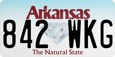 AR license plate 842WKG