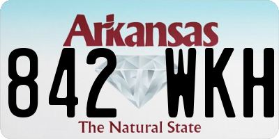 AR license plate 842WKH