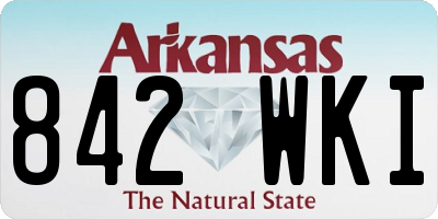 AR license plate 842WKI