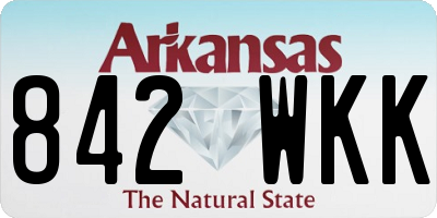 AR license plate 842WKK